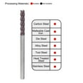 thumbnail image 5 of Uxcell 6mm Dia 6mm Shank 100mm Length HRC55 Carbide AlTiN Coated 4 Flute Square Nose End Mill, 5 of 6