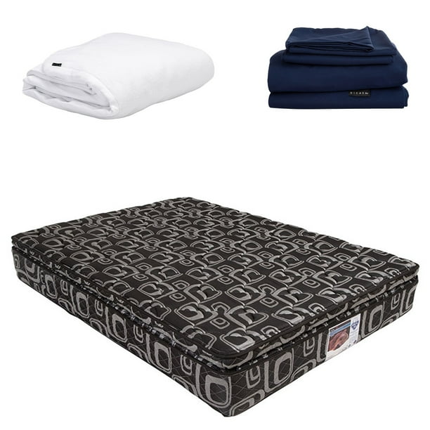 Colchón King Size Morgan + Protector Cloud + Sabanas Softy