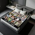 thumbnail image 4 of Custom Blanket with Photos Text, Personalized Photo Collage Flannel Throw Blanket Customized Gifts for Dad Mom Boyfriend Girlfriend Birthday Valentines Day Christmas Blankets, 4 of 5