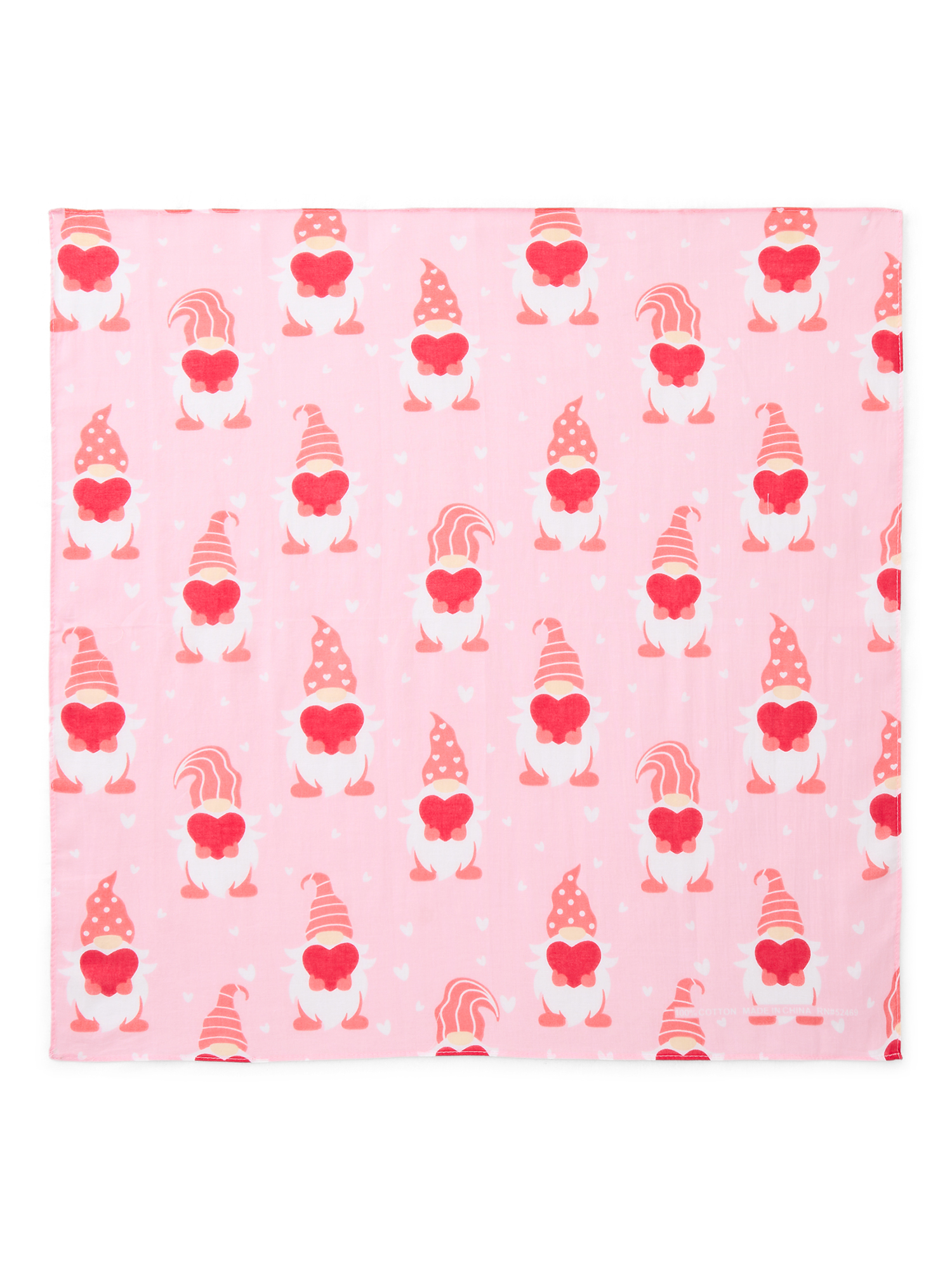 Valentine's Day Women's Print Bandana from Way To Celebrate, One Size, Pink