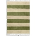 thumbnail image 3 of Casavani Handmade Green Cotton Dhurrie Square Dining Room Carpets Home Decor Kilim 10x10 feet, 3 of 6