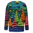 thumbnail image 5 of Christmas Cardigans for Women Plus Size Casual Print Long Sleeve Fashion Open Front Jacket, 5 of 5