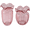 Pink, variant on Aria Home Set of 2 Fleurine Fluted Glass Flower Vases, Pink, Birthday & Valentine Gift