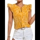thumbnail image 2 of Blusas de Verano para Mujer, Elegantes, Informales, de Corta y con Estampados. Amarillo XXL, 2 of 9