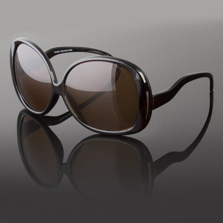 Large Oversized Square Anoushka Women Sunglasses Fashion Thick Frame Black