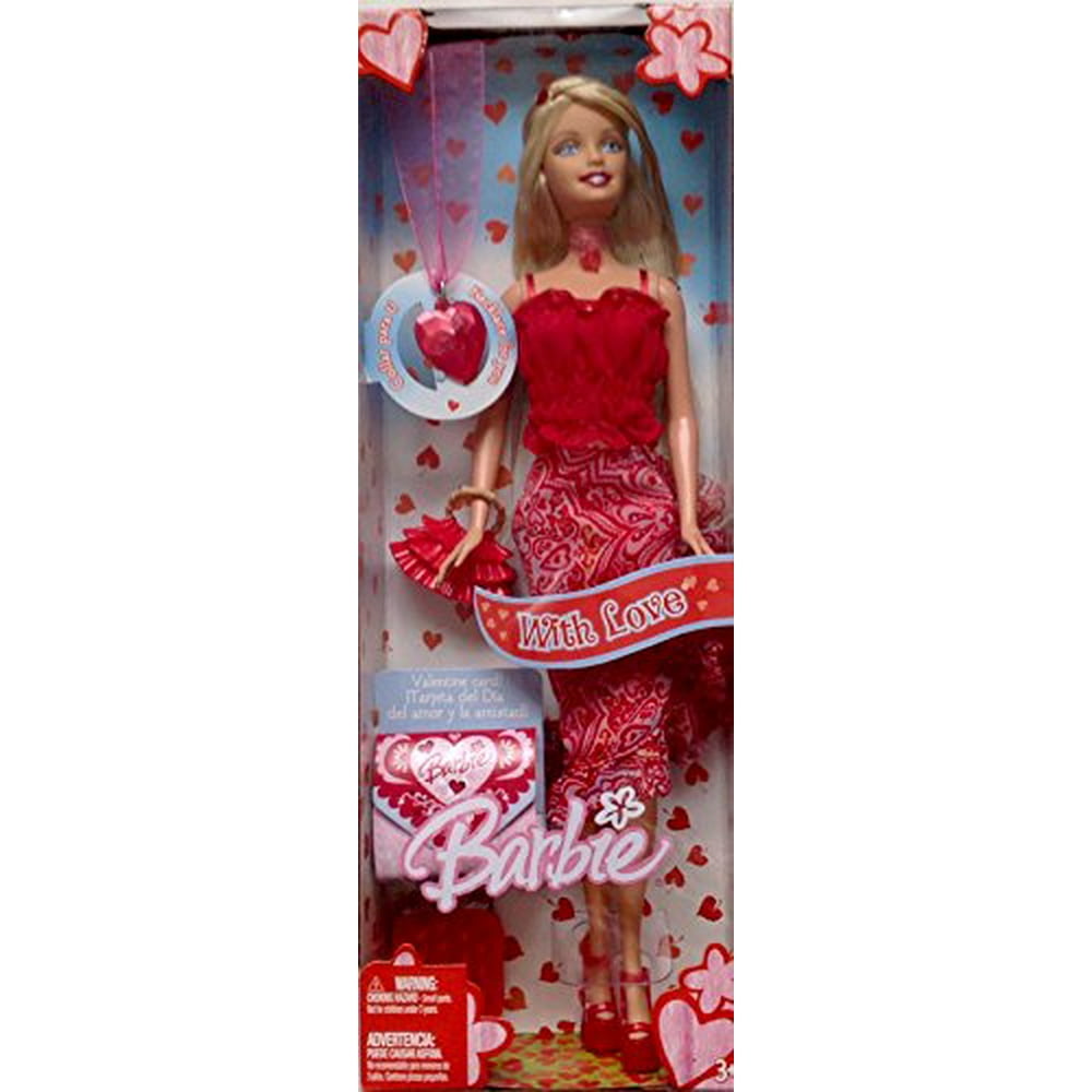 Barbie Valentines Day Doll Red Hearts With Love - Walmart.com - Walmart.com