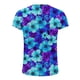 thumbnail image 5 of Moda mujer cuello redondo impresión camisa camisetas manga corta verano camiseta Tops blusa Pompotops hkajfhjk462898, 5 of 5