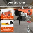 thumbnail image 4 of GloryStar Electric Engine Lift Hoist, 110V Steel Wire Electric Hoist Crane with Double Slings, Designed for Use in Garage, Warehouse, and Factory Environments, 4 of 6