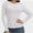 White, variant on Womens Long Sleeve Stretch Crew neck T-Shirt Fitted Casual Basic Tops