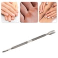 thumbnail image 6 of Unique Bargains Multi-function Double-side Cuticle Pusher 4.96 Length Silver Tone 1 Pc, 6 of 6