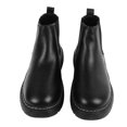 thumbnail image 4 of Botas de cuero sintético para hombre, informales, con suela de goma suave, transpirables, antideslizantes, para negocios, color negro 41, 4 of 15