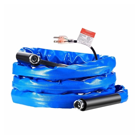 Heated RV Water Hose 15ft -45°F Freeze Protection, Drinking Water Safe, Winter Camping Hose for RV, Trailer, Boat - Antifreeze RV Hose