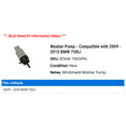 thumbnail image 2 of Washer Pump - Compatible with 2009 - 2015 BMW 750Li 2010 2011 2012 2013 2014, 2 of 2