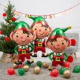 thumbnail image 2 of Globo de aluminio de Feliz Navidad, decoración del hogar, Papá Noel, muñeco de nieve, fiesta de Navidad, suministros de Año Nuevo, regalo, 2023, 2 of 4