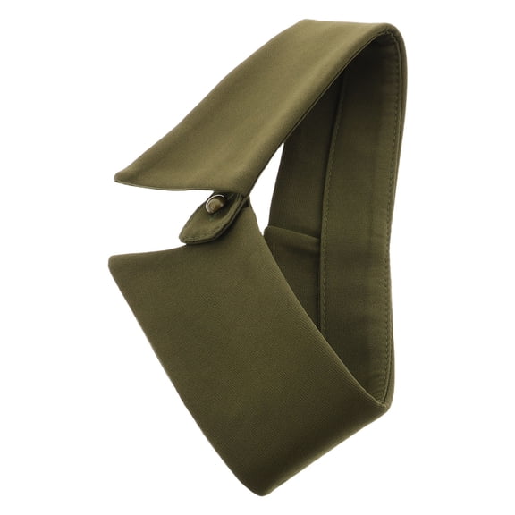 SEWCHICS Olive Green Faux Shirt Collar Detachable Polyester Comfortable Decorative Accessory for Women and Men