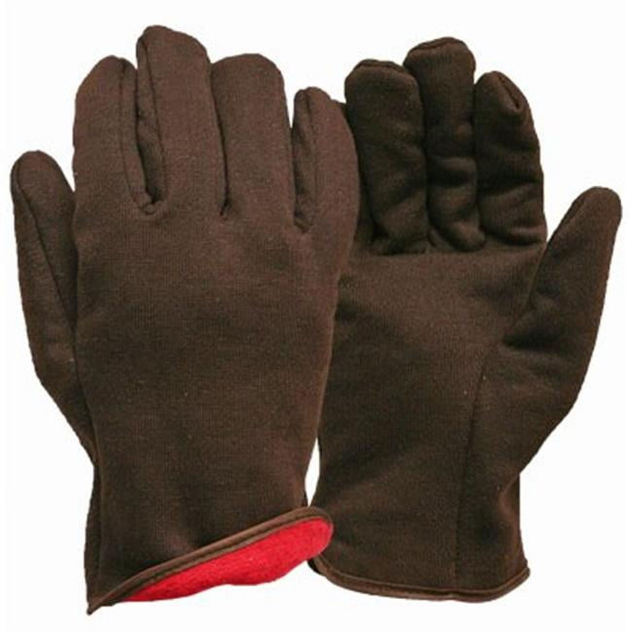 True Grip Brown Jersey Insulated Gloves 9927
