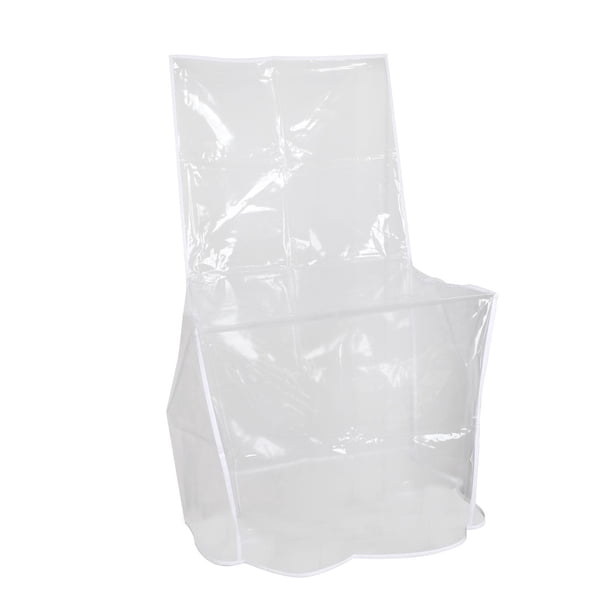 Funda de PVC para silla de comedor, impermeable, fácil de limpiar, transparente 104x558x533cm