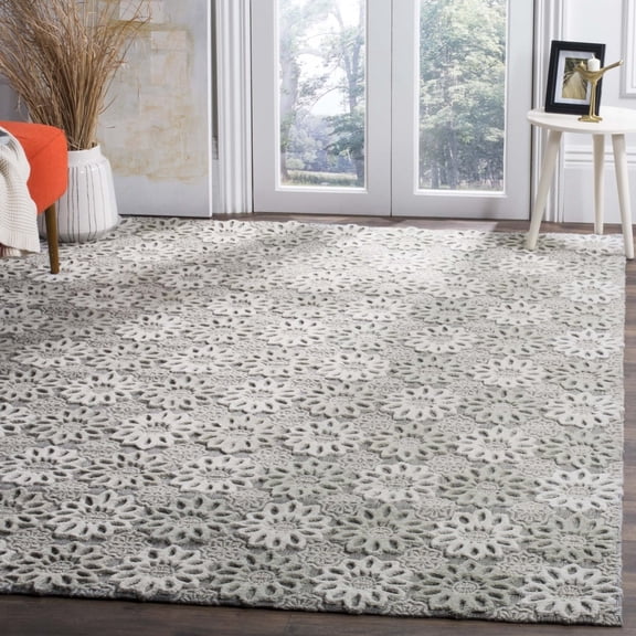 SAFAVIEH Manhattan MAN811A Handmade Grey / Ivory Rug