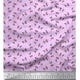 thumbnail image 1 of Soimoi Cotton Jersey Fabric Dot,Leaves & Cherry Fruits Printed Craft Fabric by The Yard 58 Inch Wide, 1 of 1