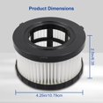 thumbnail image 2 of Filtre de Remplacement Haute Efficacité DC5151H pour Aspirateur Humide et Sec Dewalt DC5151H DC515 DCV517 DCV517B, Filtre d'Aspirateur Réutilisable Lavable 6 Pack, 2 of 5