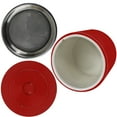 thumbnail image 4 of Blue Donuts Red Ceramic Nonstick Grease Food Storage Container, 4 of 7