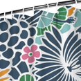 thumbnail image 4 of Floral Shower Curtain Watercolor Botanical Bathroom Decor Rustic Flower Design Fabric Bath Curtain for Tub Country Style Home Accessories with Hooks，72x84in(180*210cm), 4 of 5