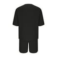 thumbnail image 5 of Dagugfen Two Piece Sets for Men Tracksuit Short Sleeve T Shirt and Shorts with Pockets Casual Daily Outfits for Duty Off, 5 of 6