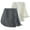 white + gray, variant on Hair Towel Wrap Quick Dry Cotton Super Absorbent Turban Head Wrap for Women with Button(2pcs)