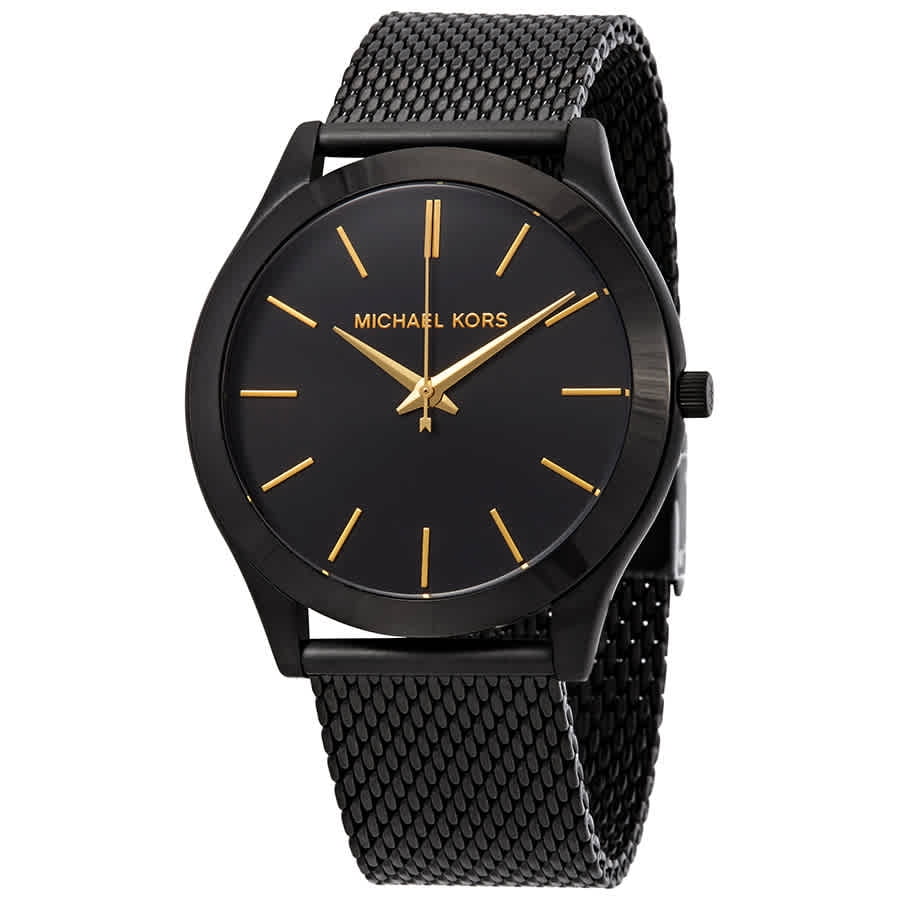 Michael Kors Michael Kors Slim Runway Black Dial Men