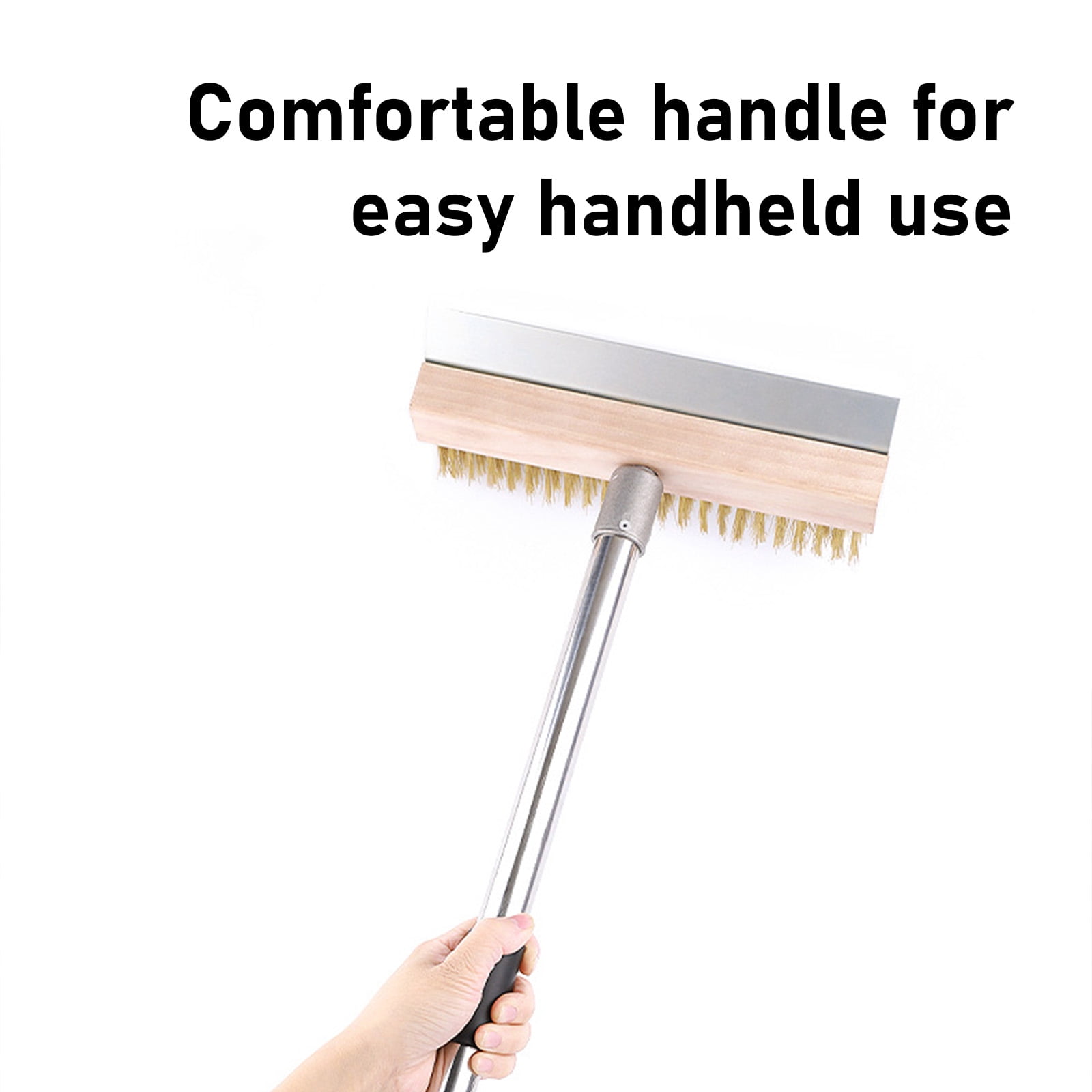Durability Pizza Stone Cleaning Brush Copper Bristles Pizza Oven Brush Metal Scraper for Efficient Grills Maintenance