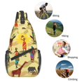 thumbnail image 5 of Lsque Ethnic African Pattern Cross Chest Bag Diagonally – Premium Durable Front Chest Sling with Adjustable Padded Strap, High-Capacity Storage, 5 of 8