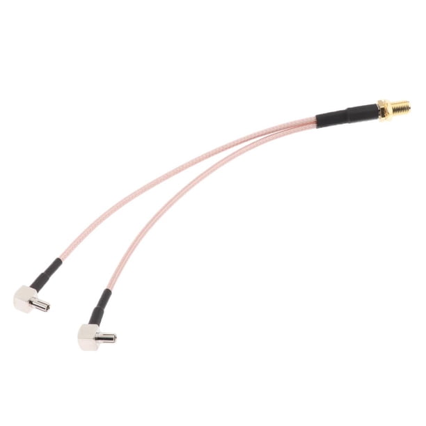 Extensión de 19 CM Hugo SMA al cable de extensión TS9 Conector a Y X ENCHUFE Adaptador RF