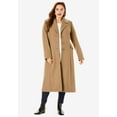 Roaman's Women's Plus Size Long WoolBlend Coat Winter Classic