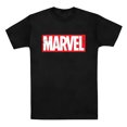 thumbnail image 1 of Marvel Comics  Adult Box Logo Cotton T-Shirt, 1 of 2