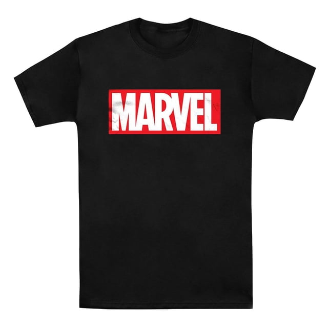 Marvel T-Shirt en Coton pour Adulte avec Logo de Boîte Comics