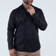 thumbnail image 3 of Camisa Negra de Vestir Manga Larga Slim Fit Casual Para Hombre, 3 of 5