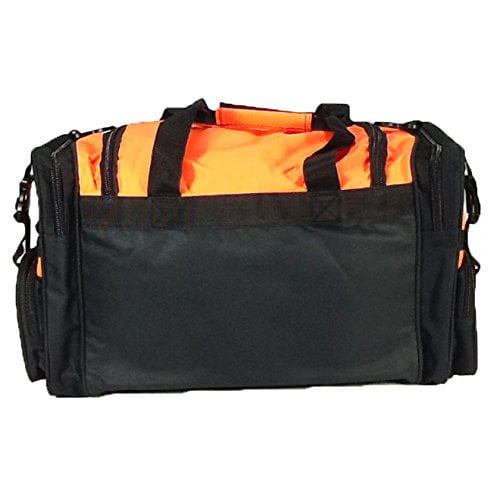 NPUSA Mens Large 22 Inch Black Duffel Duffle Military Molle Tactical Gear Shoulder Strap Travel Bag