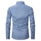 thumbnail image 3 of Blusa y camisa de manga larga con cuello vuelto Camisa de vestir de manga larga para hombre Camisa de vestir de manga larga de corte regular Casual con botones Blusa y camisa de manga larga lisa con c, 3 of 3