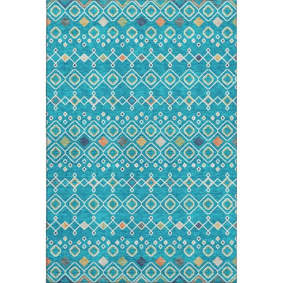 Dalyn Rugs Premium Machine Washable Mayfield AMF938 Teal 3' x 5' Rug