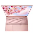 thumbnail image 1 of Laptop Rosa Pantalla IPS de 156 Pulgadas CPU de Cuatro Núcleos 16 GB de 512 GB de ROM Lector de Huellas Dactilares Batería de 6000 MAh Win 11 Teclado Numérico ANGGREK Otros, 1 of 8