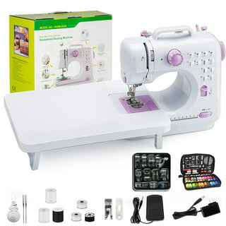 DenniesCare Mini Sewing Machine Handheld Sewing Machine for Beginners Sowing Machine with Extension Table Light Sewing Kit Sewing Products Cherry