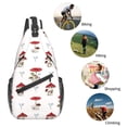 thumbnail image 4 of Lsque Different Mushrooms Pattern Cross Chest Bag Diagonally – Premium Durable Front Chest Sling with Adjustable Padded Strap, High-Capacity Storage, 4 of 7