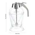 Kitchen Accessories 7oz Diamond Syrup Dispenser Durable Glass Dilute