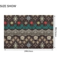 thumbnail image 3 of Coolnut Mexican Aztec Bathroom Rug Rectangular Bath Mat Non Slip Bath Rugs Absorbent Shaggy Bathmats for Sink Shower 16" x 24" Home Decor, 3 of 7