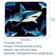 thumbnail image 5 of Shark 8.3x9.8 Inch Square Gaming Mouse Pad with Non-Slip Rubber Bottom, Printed Desk Mat for Office and Gaming, 5 of 6