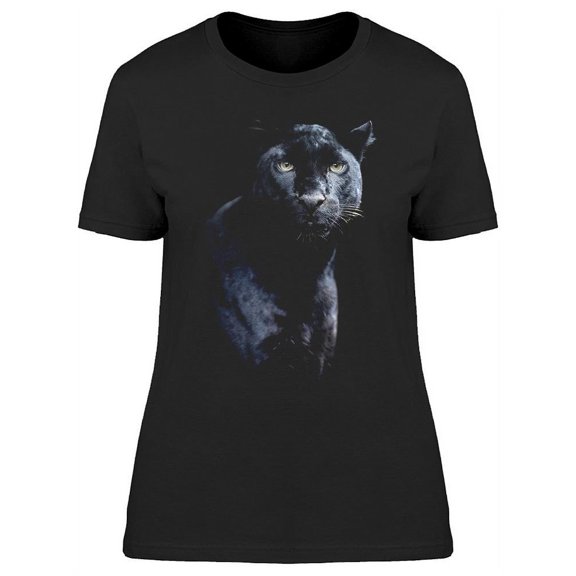 Panther In Darkness T-Shirt Women -Image by Shutterstock, Female XX-Large
