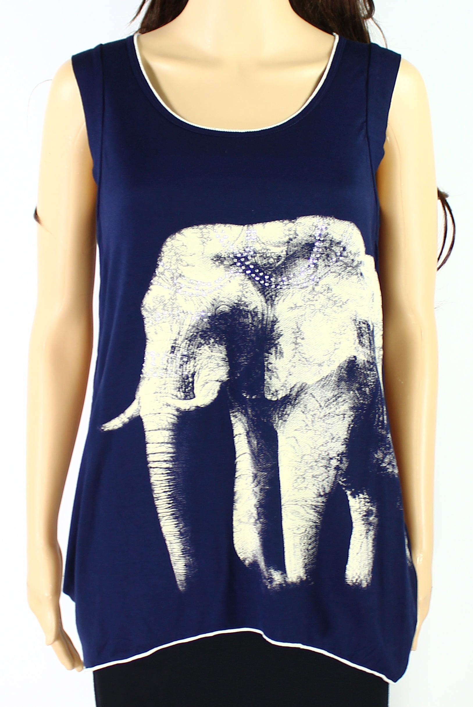 Edista - Edista NEW Blue Womens Size Medium M Embellished Elephant ...