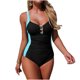 thumbnail image 3 of TaTaai Adjustable Strap Monokini Swimsuit for Women, Comfortable Lined Swimsuit with Mesh Panels, Versatile Swim Dress for Vacation Gift, 3 of 7
