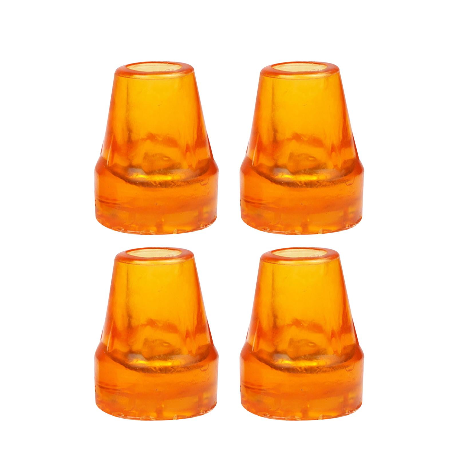 4Pcs Crutch Tips Tips for Hiking Sticks Seniors Walking Crutches Yellow