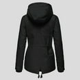 thumbnail image 6 of Pxiakgy winter coats for women Women Fashion Drawstring Hoodie Coat -Fur' Winter Warm Inside Padded Jacket Winter Coat Slim Zipper Hooded Jacket coat for women Black + L, 6 of 9